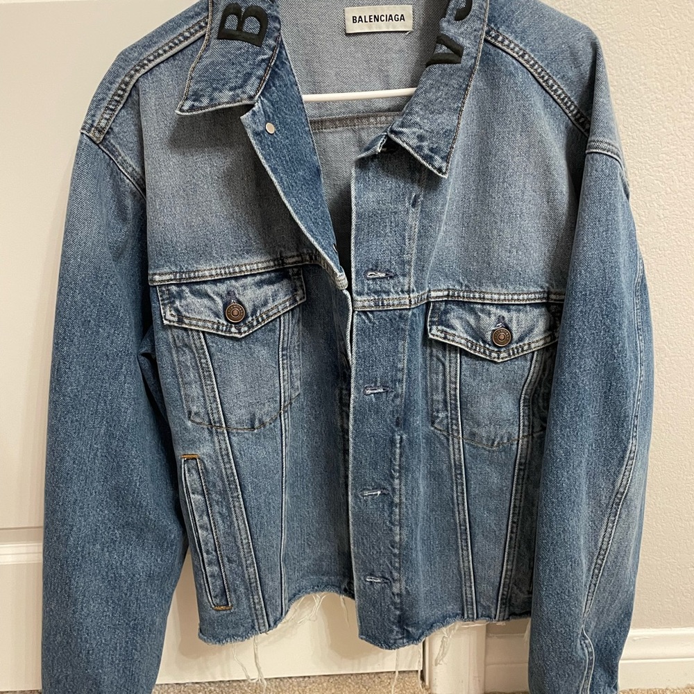 Like new Balenciaga denim jacket